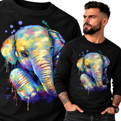 LONGSLEEVE ZWIERZĘTA SŁOŃ 4